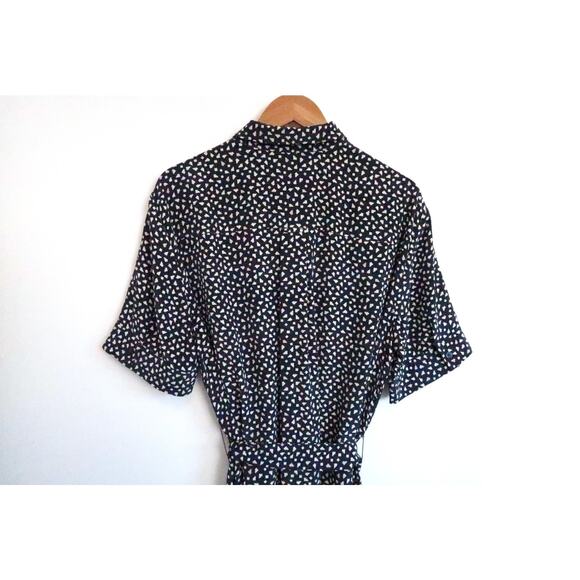 LAFAYETTE 148 Doha Silk Short-Sleeve Midi Belted Shirt Dress Nordstrom XL $748 - Picture 11 of 16